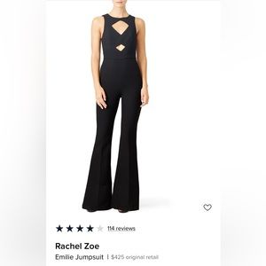 Black cutout Rachel Zoe jumpsuit in size 2